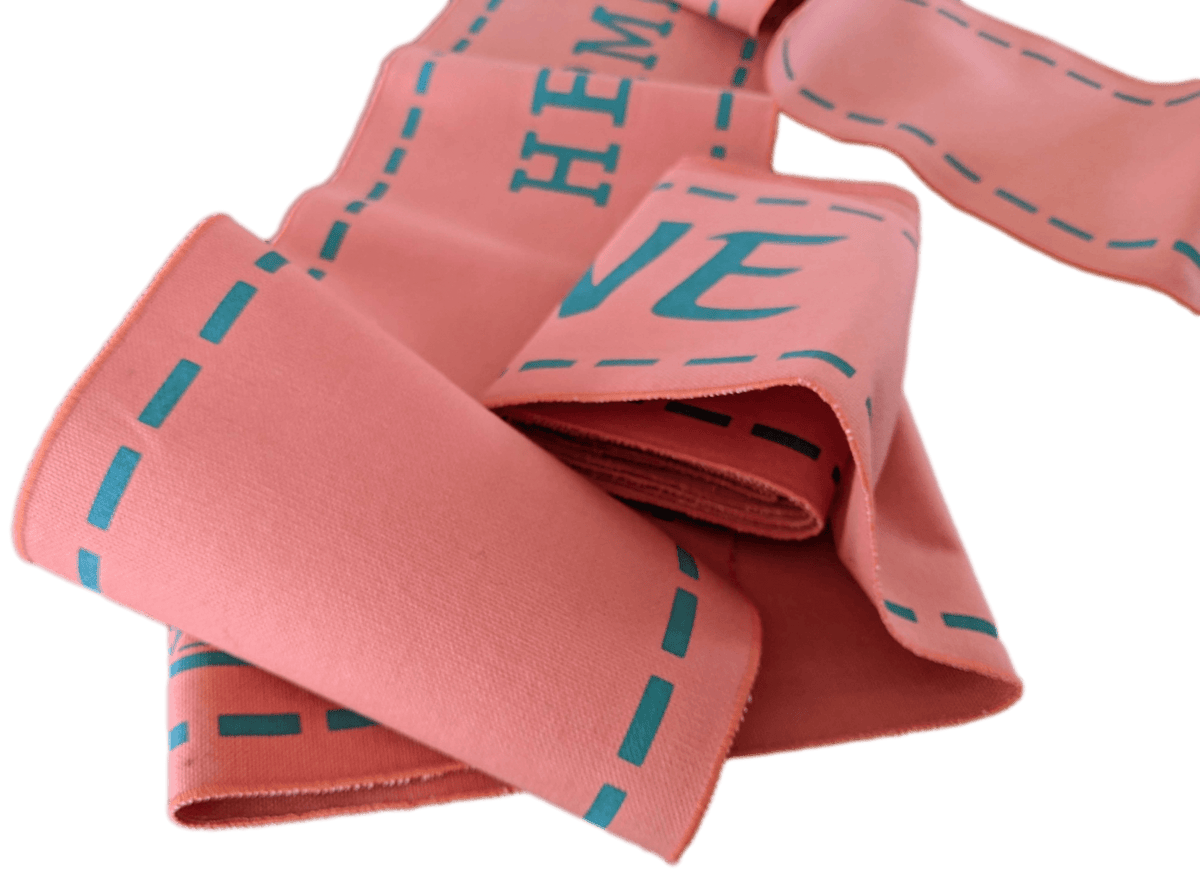 HERMES PARFUMS AMAZONE Vintage Long Cotton Banner 16 x 300 cm