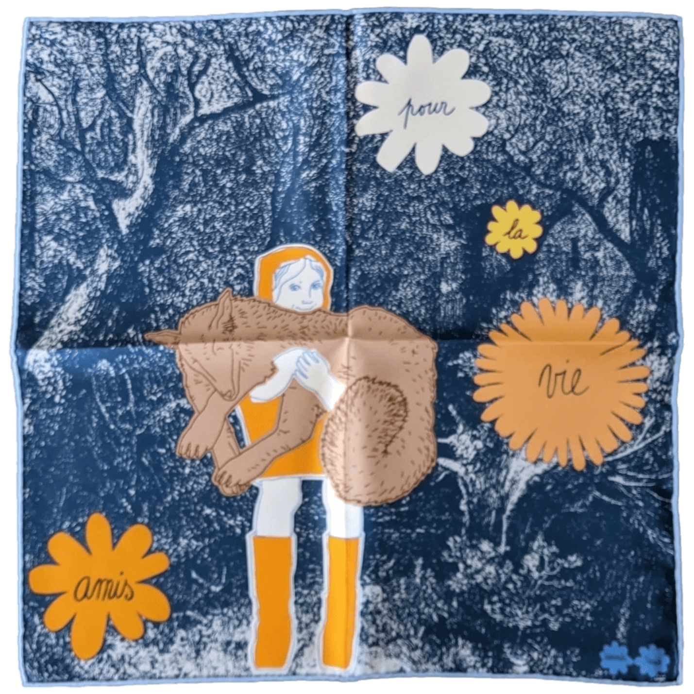 HERMES 2010 Special Issue AMIS POUR LA VIE by Agathe Gonnet Gavroche 45 x 45 cm