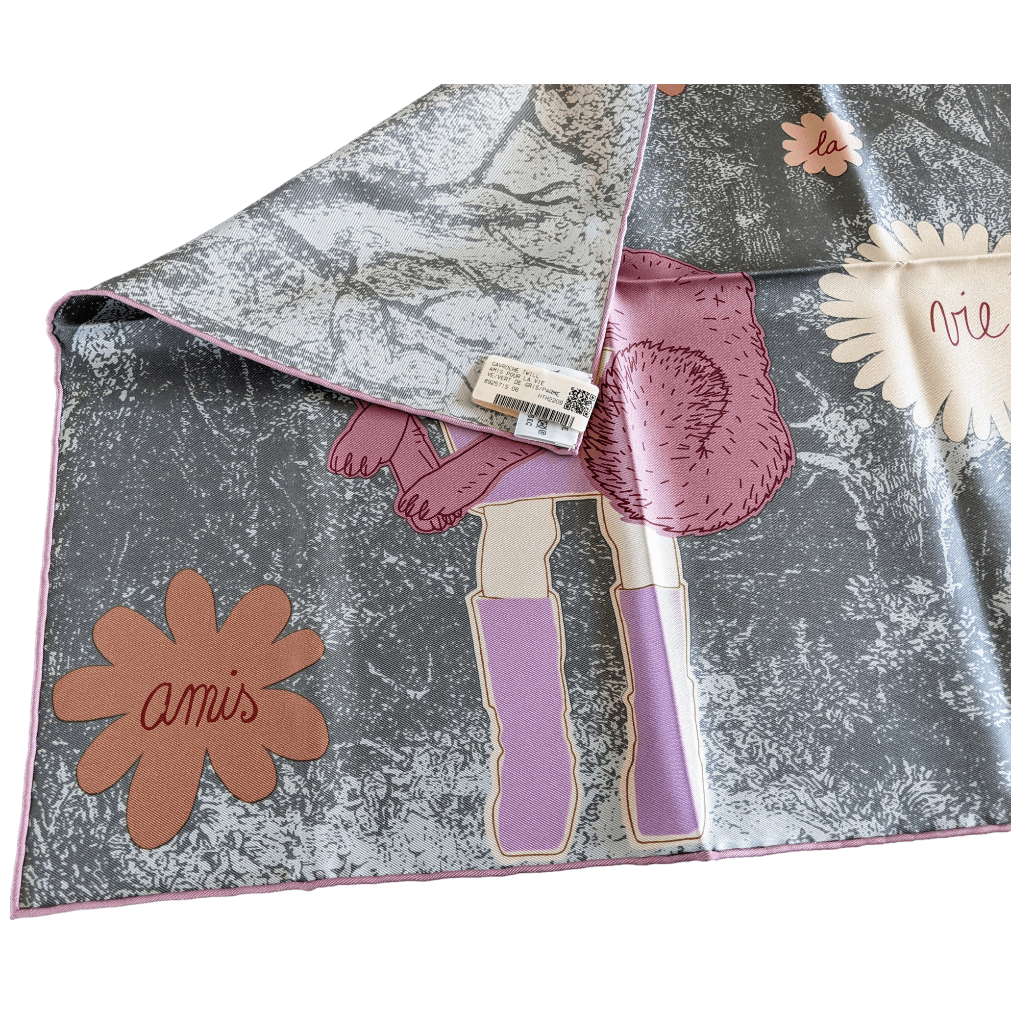 HERMES 2010 Special Issue AMIS POUR LA VIE by Agathe Gonnet Gavroche 45 x 45 cm