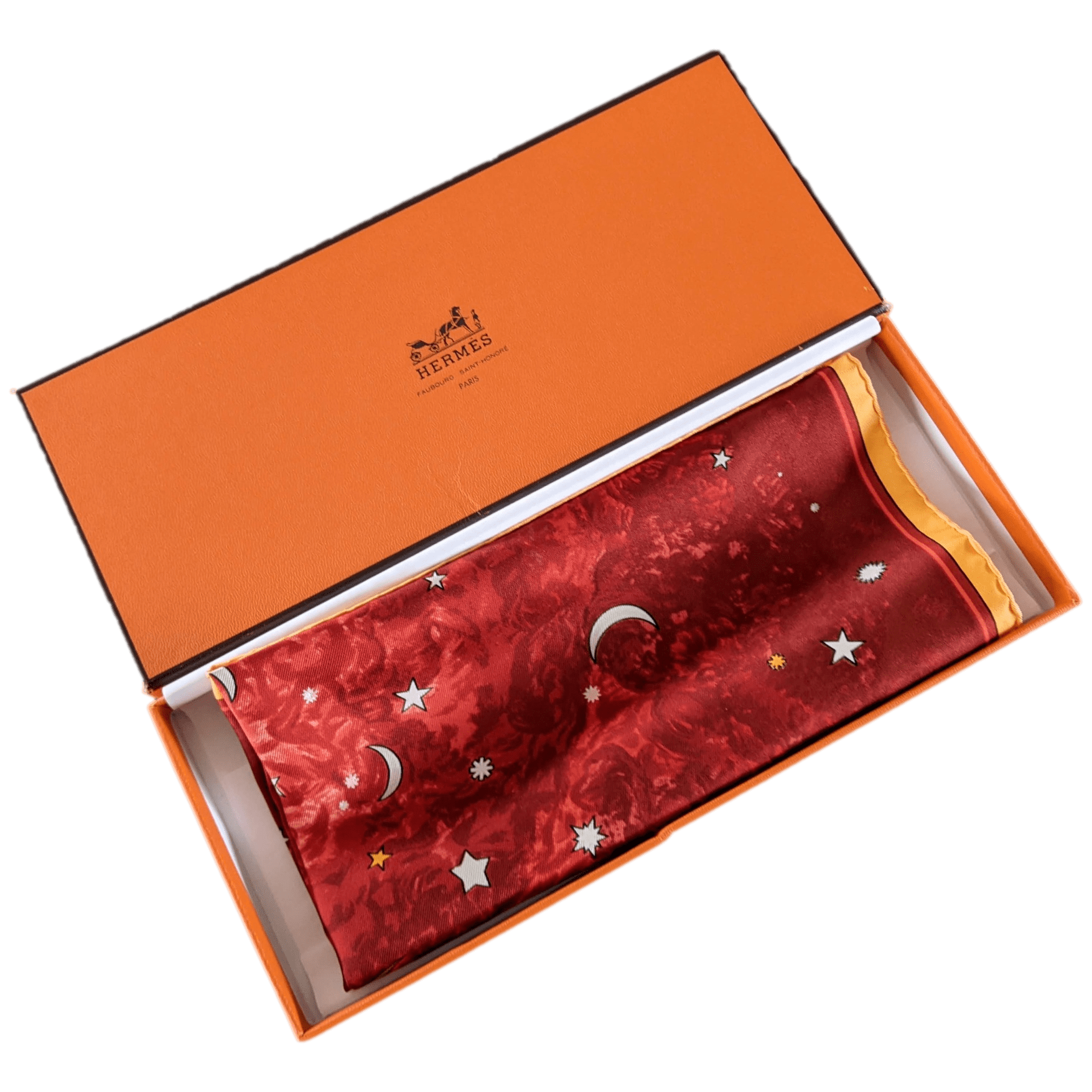 HERMES 1999 Annee des Etoiles to Commemorate the "Year of Stars & Mythology" Pocket Scarf