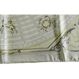 HERMES 2010 Anis Astrologie Dies et Hore Dip Dye Surteint Silk 90 x 90 cm