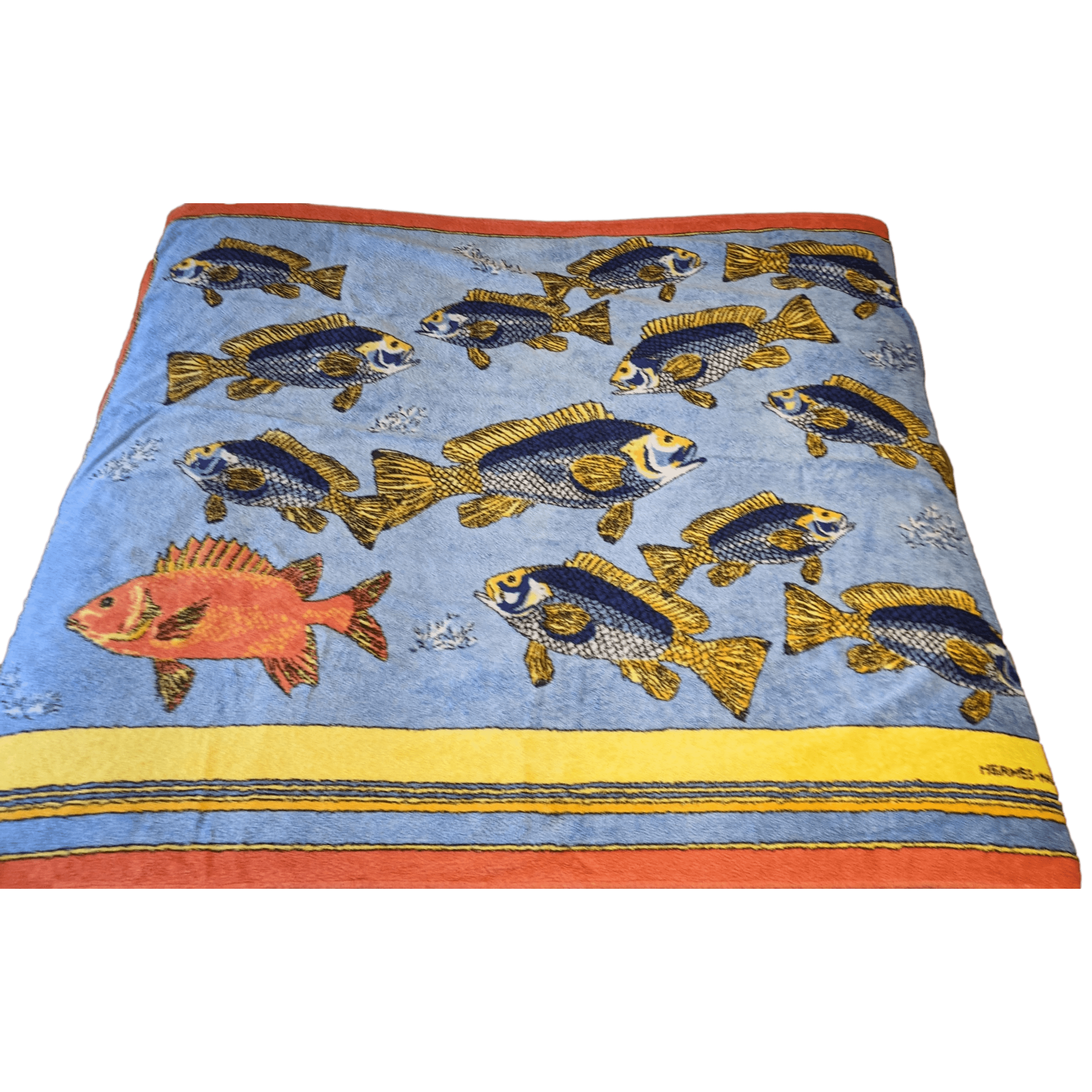HERMES Bali Fishes Terry Beach Towel XXL 145 x 190 cm