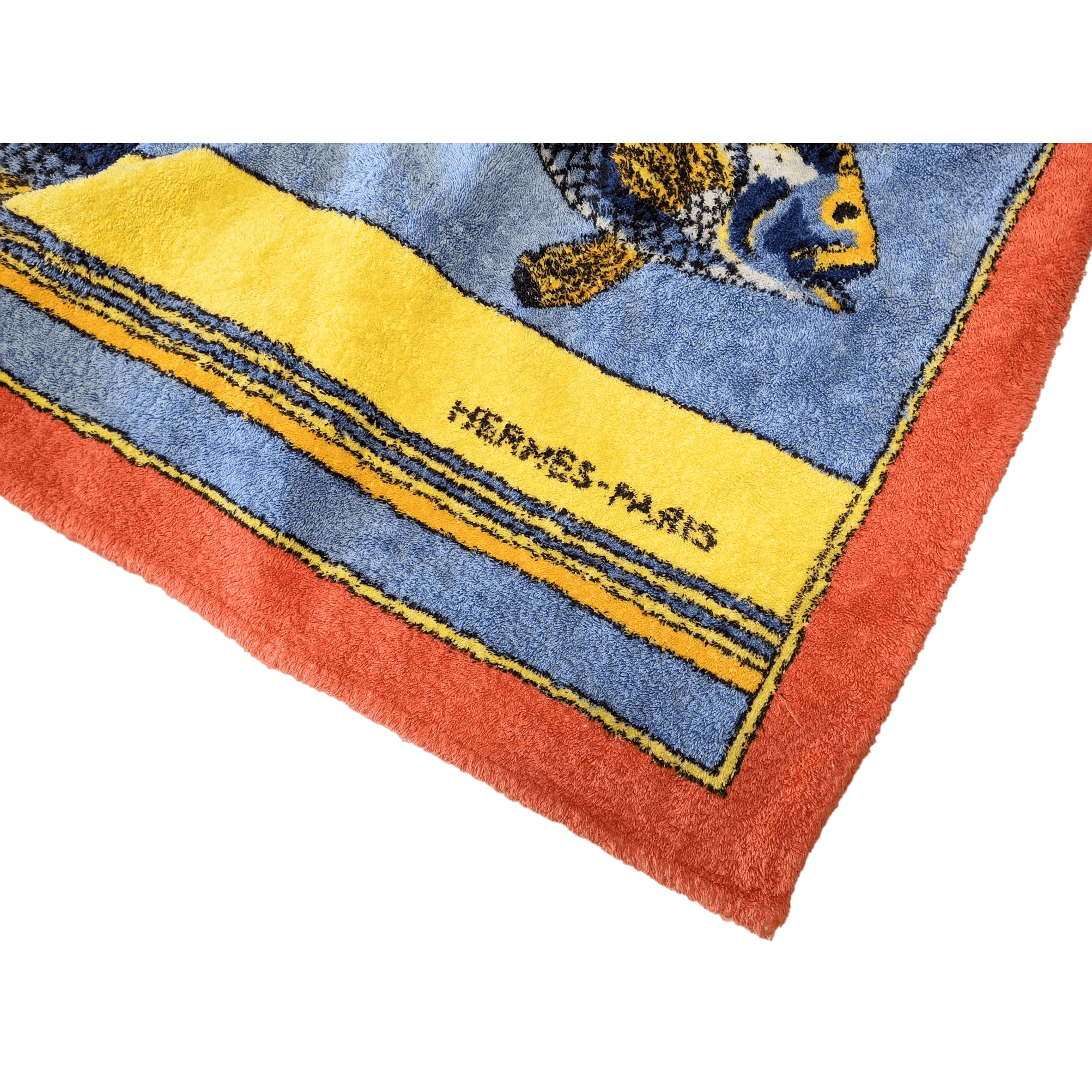 HERMES Bali Fishes Terry Beach Towel XXL 145 x 190 cm