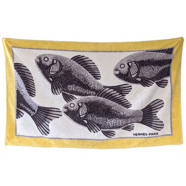 HERMES Bali Cotton Terry Animal Print Towel 90 x 150 cm