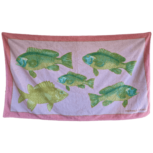 HERMES Rose Bali Terry Towels GM