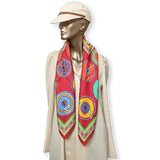 HERMES Belles du Mexique Twill Scarf 90