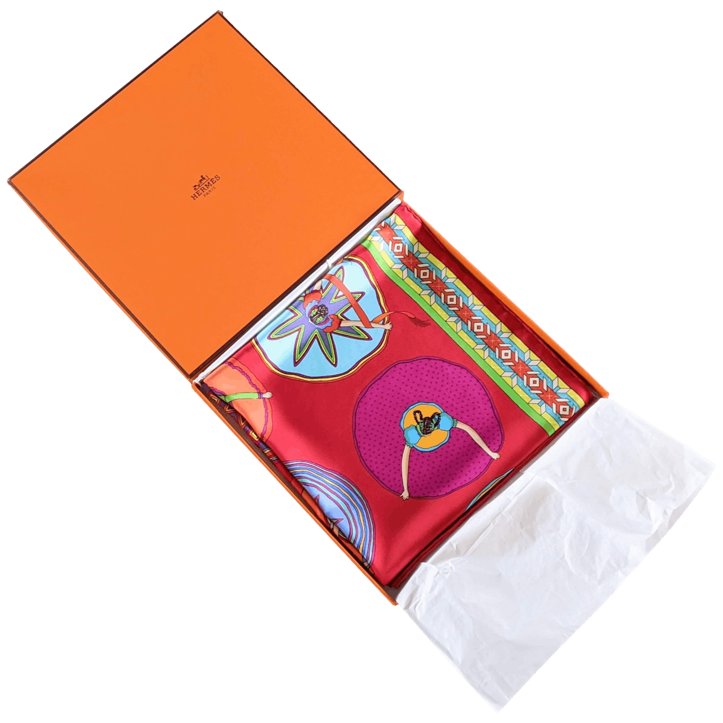 HERMES Belles du Mexique Twill Scarf 90
