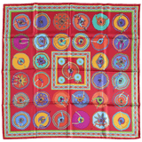 HERMES Belles du Mexique Twill Scarf 90