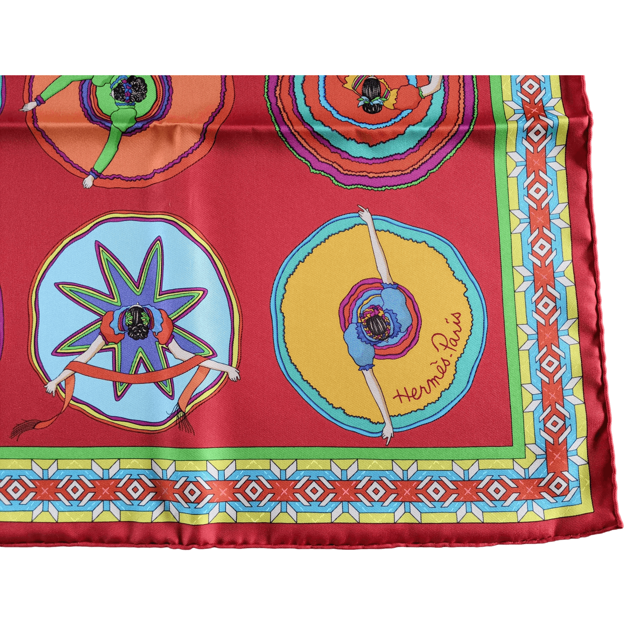 HERMES Belles du Mexique Twill Scarf 90