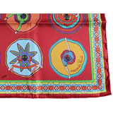 HERMES Belles du Mexique Twill Scarf 90