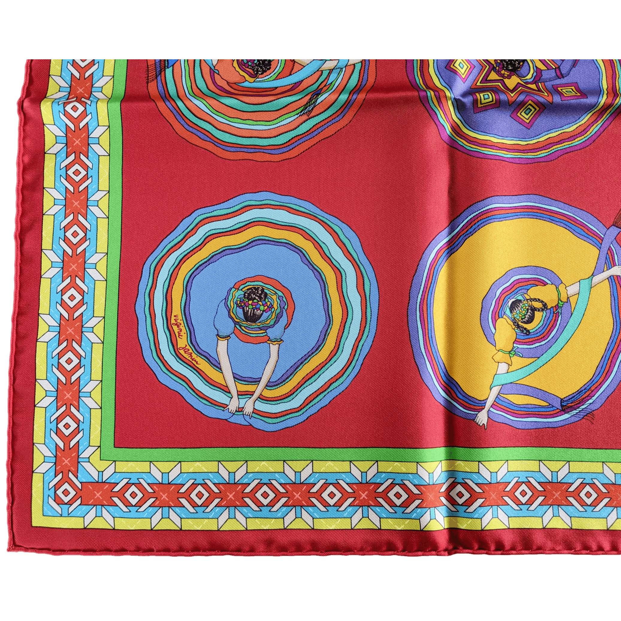 HERMES Belles du Mexique Twill Scarf 90