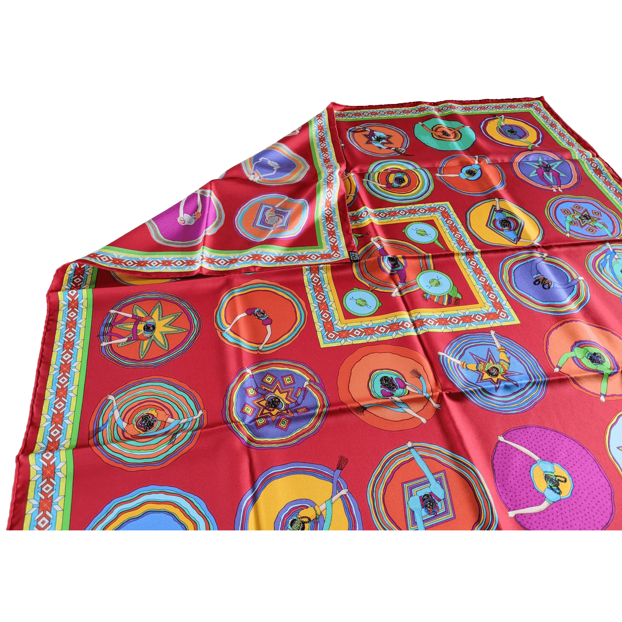 HERMES Belles du Mexique Twill Scarf 90
