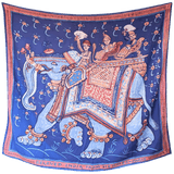 HERMES 2009 Beloved India by Philippe Dumas Cashmere Shawl Box! 140 x 140 CM