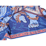 HERMES 2009 Beloved India by Philippe Dumas Cashmere Shawl Box! 140 x 140 CM