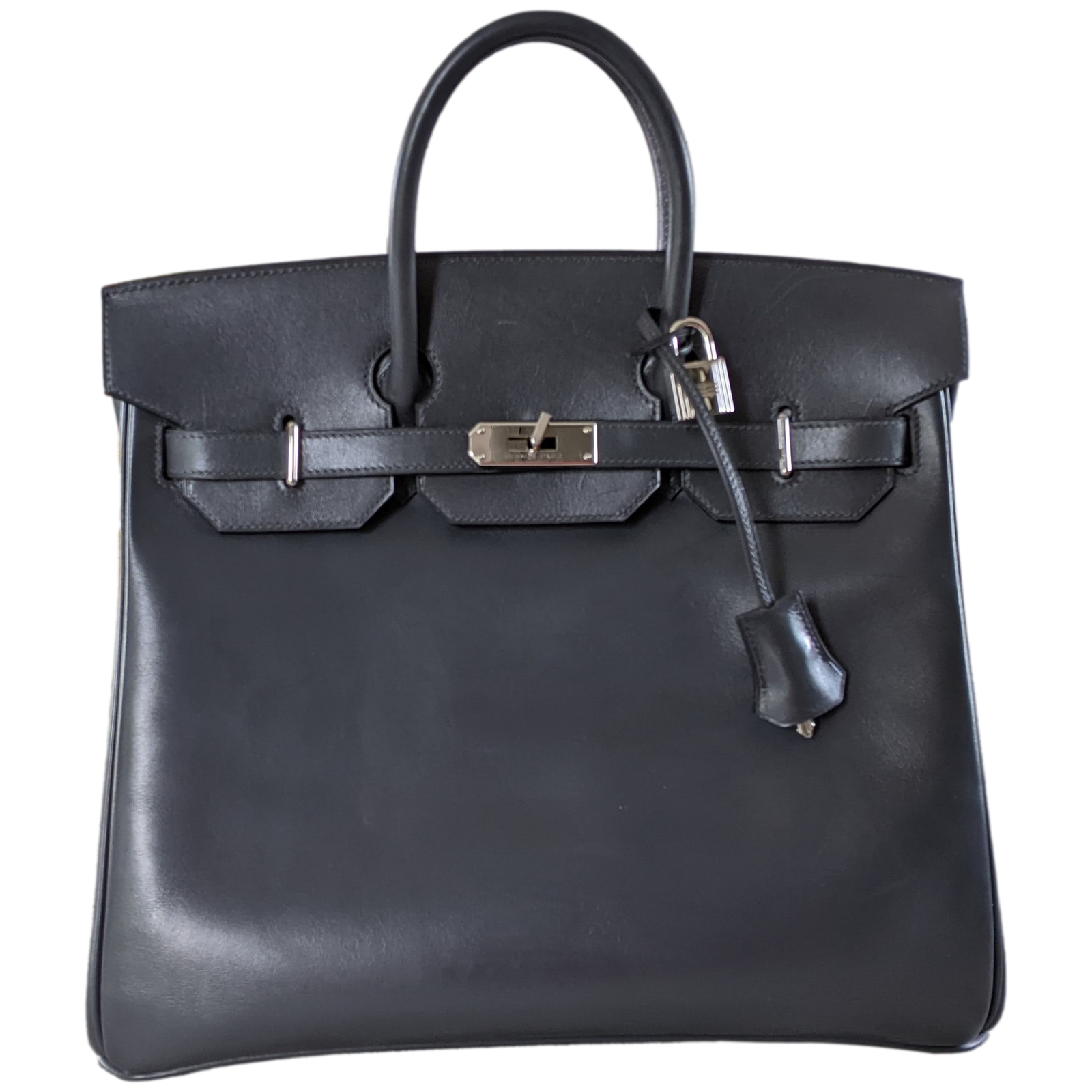 Hermes Birkin 32 HAC Ardoise Box PHW poupishop