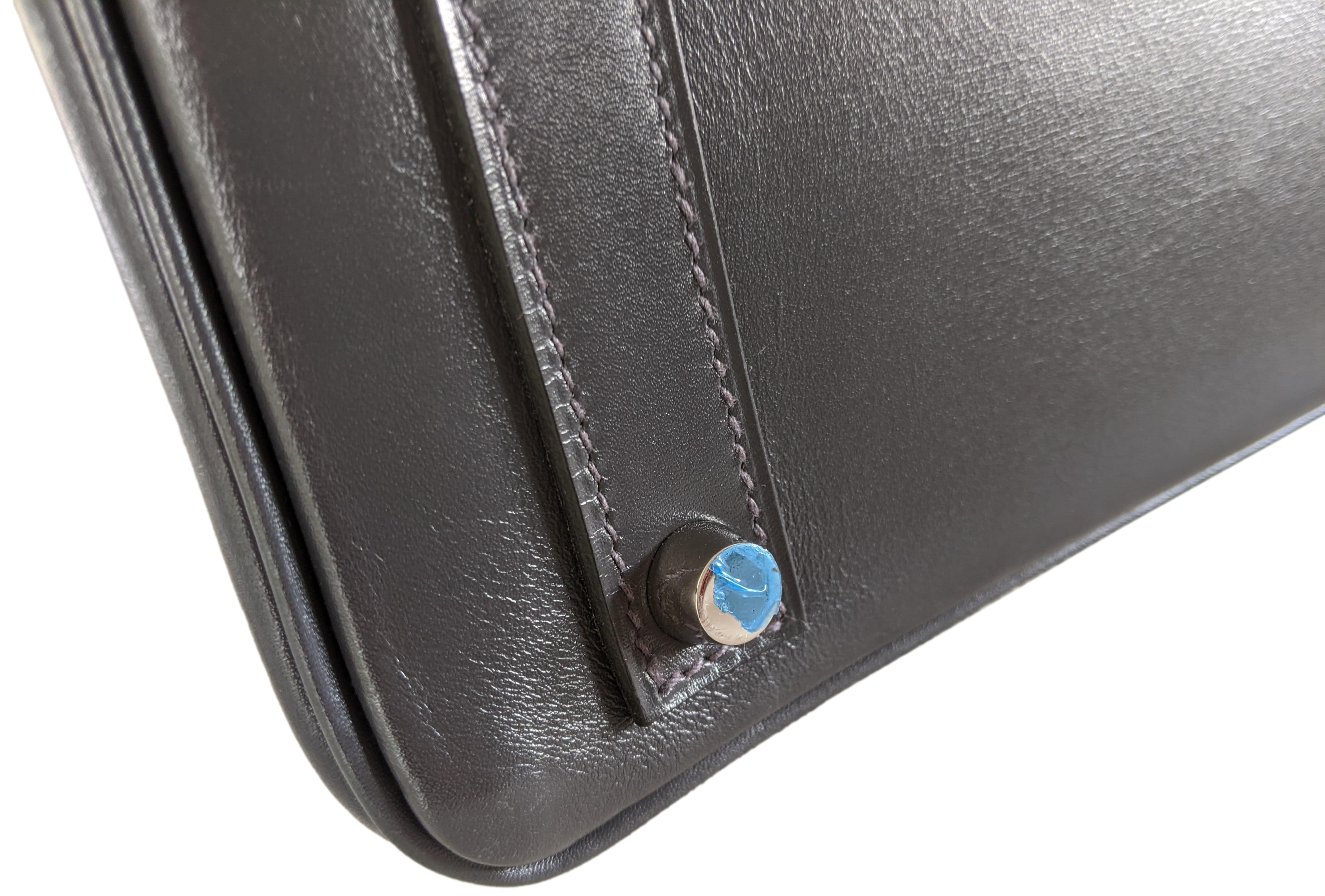 HERMES BIRKIN 32 HAC Ardoise Box PHW