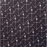 Hermes Black Grey White 5489 LOVEBOAT Twill Silk Tie 9CM, NWT in Pochette! - poupishop