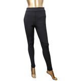 HERMES BLACK LEGGIN Black 76% Silk Stretch Woman Pants