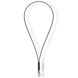 Hermes Black/Black Lizard/Permabrass PENDANT CURIOSITE NECKLACE, BNIB! - poupishop
