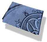 Hermes Men's Bleu Chine/Navy DOUBLE JEU SUITE ET MANQUE 70% Cashmere Stole, BNWT!