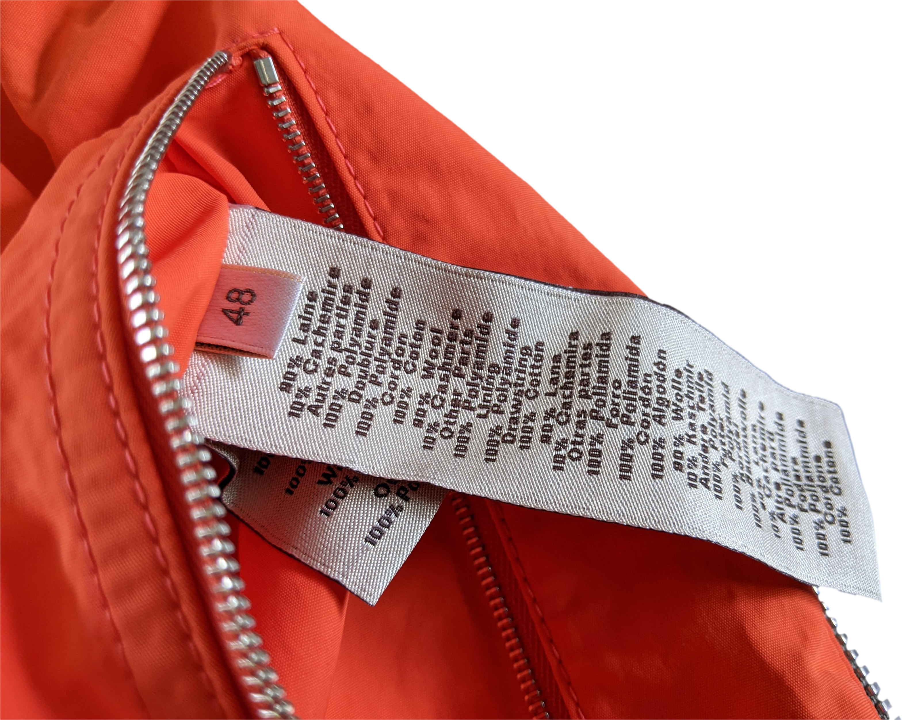 HERMES BLOUSON CAPUCHE AMOVIBLE VIGOUREUX Removable Hood Jacket Sz48