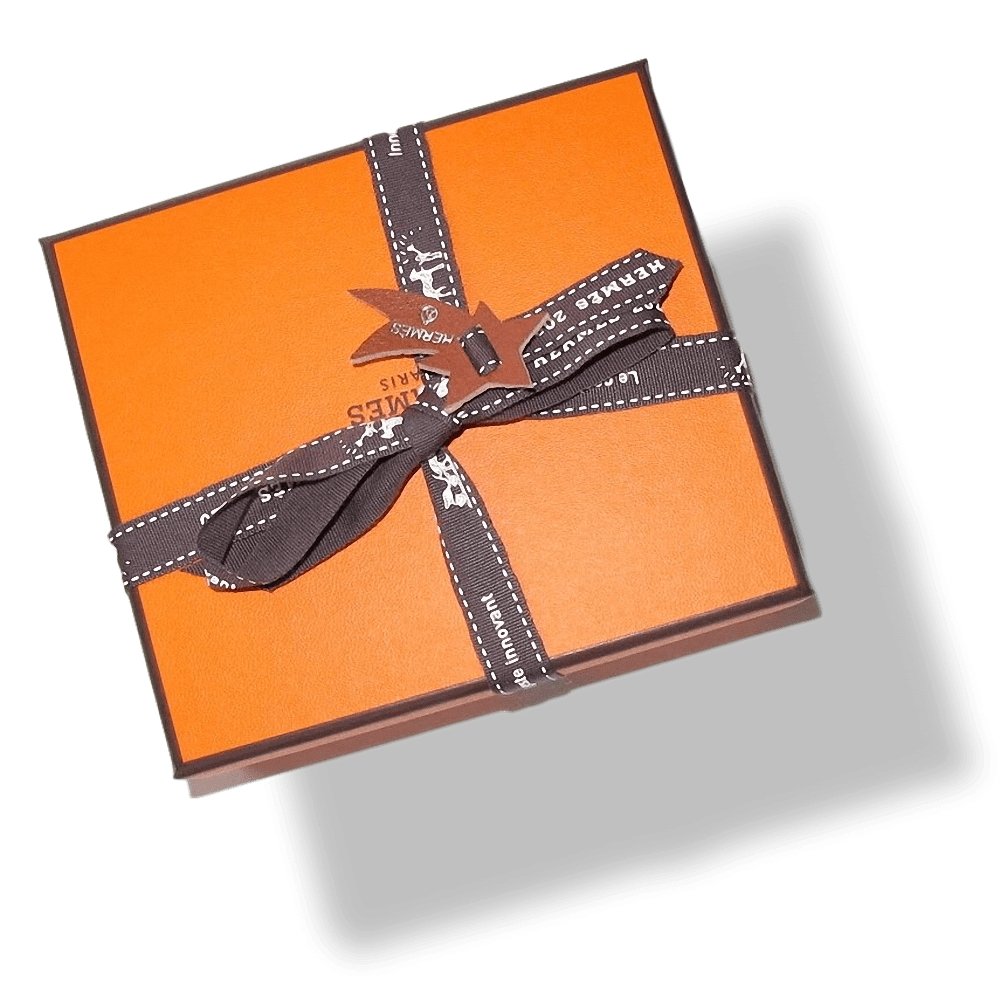 Hermes Blue Orange Yellow Dolphin Petit H Silk Bridle Bag Charm PM, NIB! - poupishop