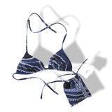 Hermes Blue Robe du Soir Maio Bikini Top 1pc Sz36, NWT! - poupishop