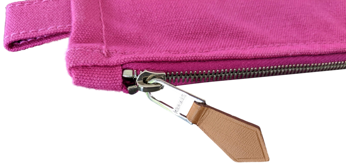 HERMES BORA BORA Canvas Cosmetic Pochette