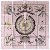 Hermes Rose Pâle BRAZIL by Laurence Bourthoumieux Twill Silk 90cm