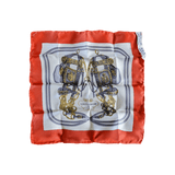 HERMES 1995 Red Bleuette Doll 20 cm Brides de Gala Twill Silk Scarf 90th Anniversary New in Box Collector