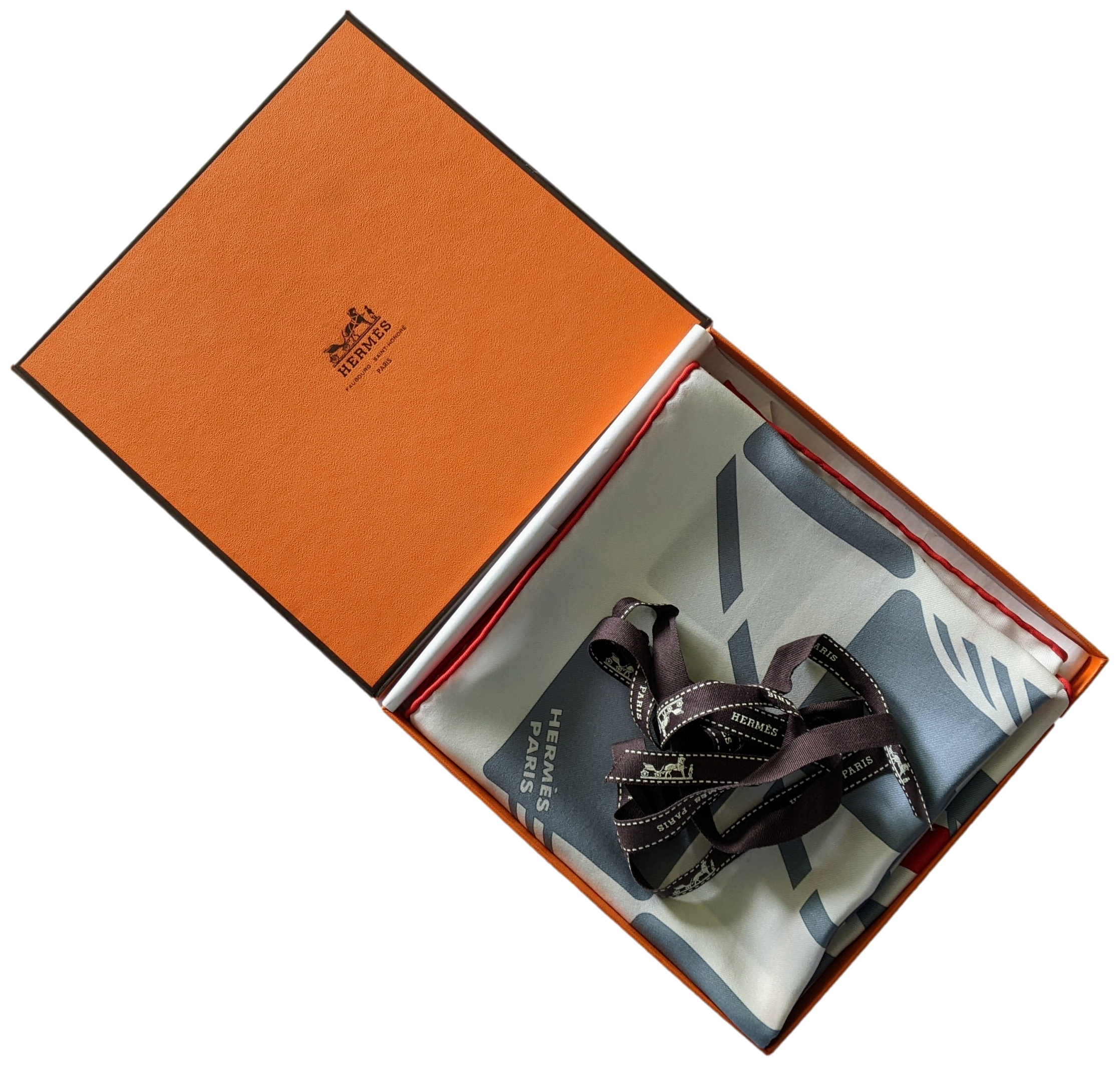 HERMES Special Issue for BUGATTI CENTENAIRE Vintage Silk 70 cm