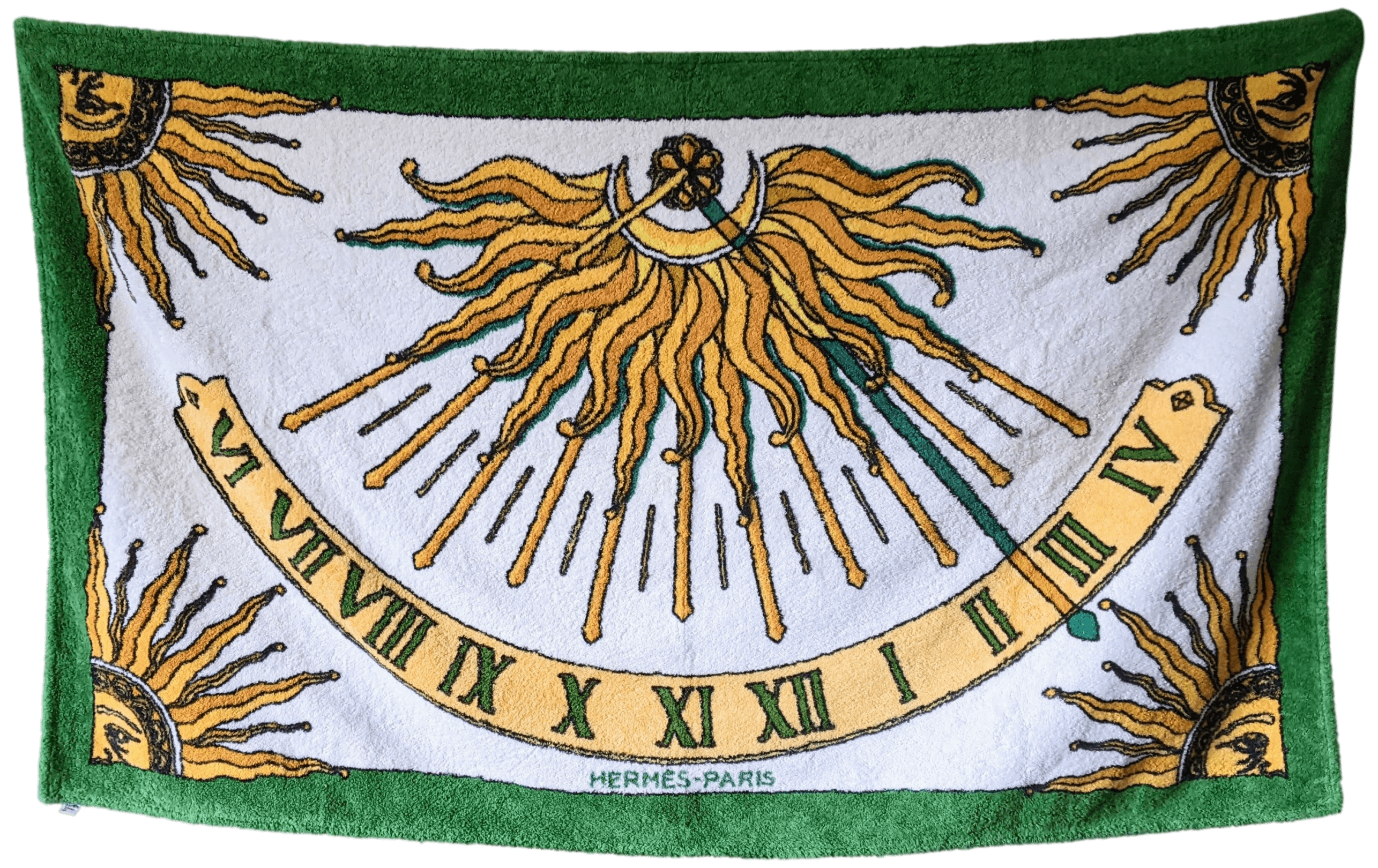 HERMES CADRAN SOLAIRE Terry Beach Towel 90 x 150 cm