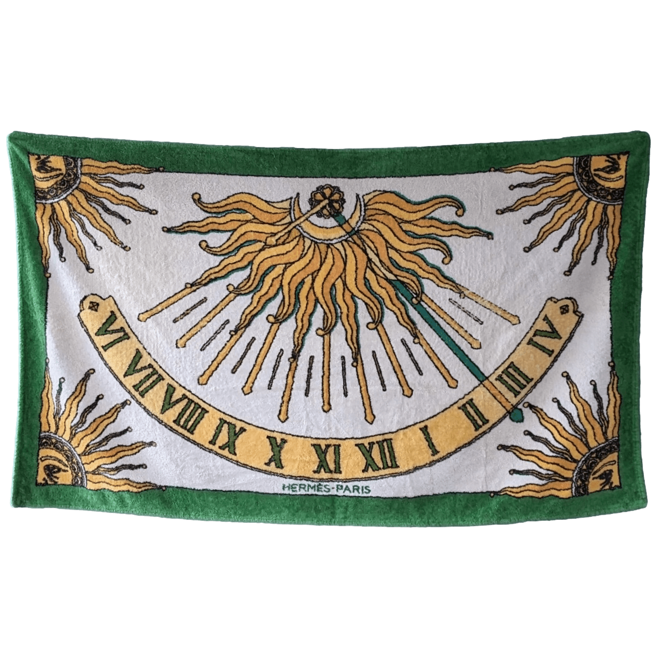 HERMES CADRAN SOLAIRE Terry Beach Towel 90 x 150 cm