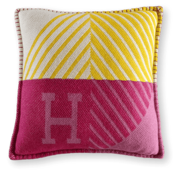 HERMES Zellige 100% Cashmere Pillow 43 x 43 cm, New! | poupishop HERMES Zellige 100% Cashmere Pillow 43 x 43 cm, New! | poupishop