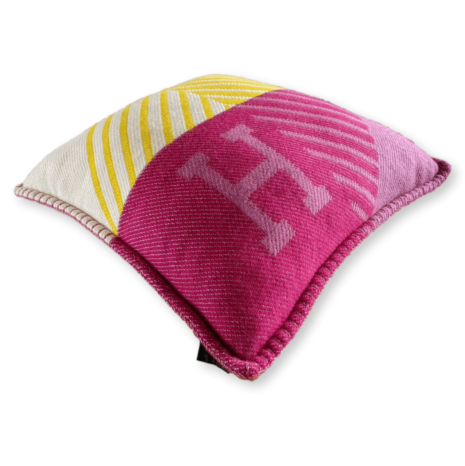 HERMES Zellige 100% Cashmere Pillow 43 x 43 cm, New! | poupishop