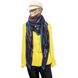 HERMES Cavalcadour Morning by Nigel Peake Cashmere Shawl 140 x 140 cm