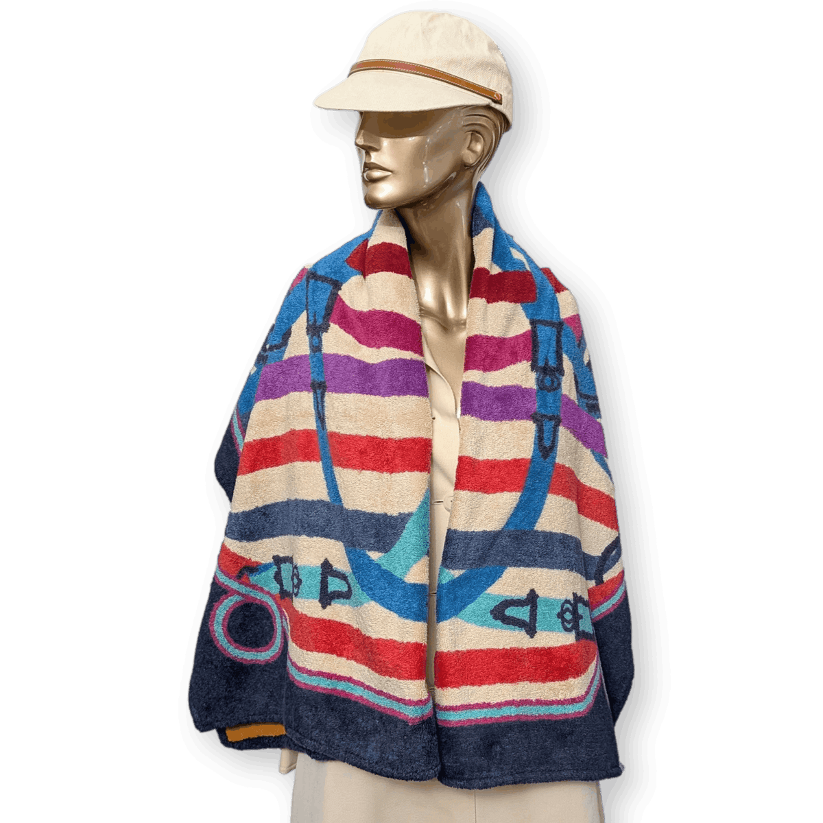 HERMES Cavalcadour Beach Towel GM 90 x 150 cm