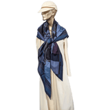 HERMES 2015 Cavalleria d'Etriers by Virginie Jamin Cashmere Shawl 140 x 140 cm