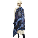 HERMES 2015 Cavalleria d'Etriers by Virginie Jamin Cashmere Shawl 140 x 140 cm