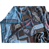 HERMES 2015 Cavalleria d'Etriers by Virginie Jamin Cashmere Shawl 140 x 140 cm