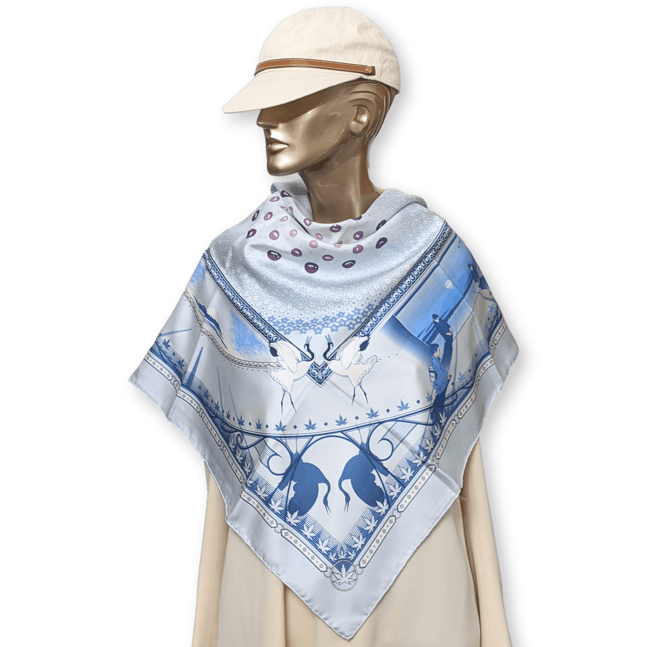 HERMES Chaque Rencontre est Unique Silk Scarf 90
