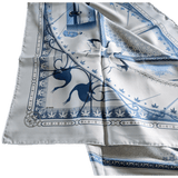 HERMES Chaque Rencontre est Unique Silk Scarf 90