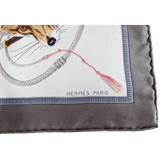 HERMES Chasse au Renard Hugo Grygkar Scarf 90