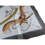 HERMES Chasse au Renard Hugo Grygkar Scarf 90