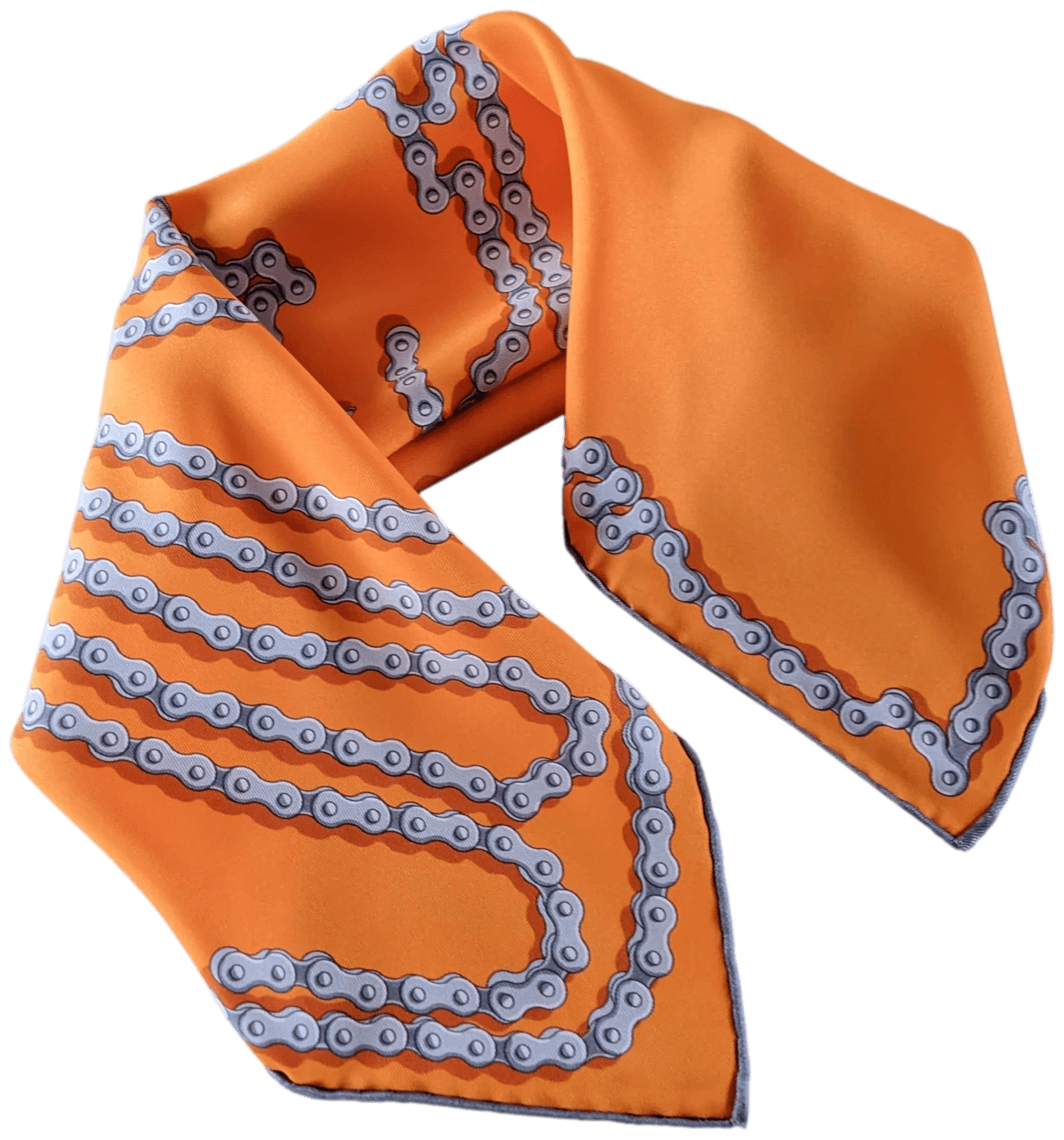 HERMES CHEVAL DECHAINE Twill Gavroche 45 x 45 cm