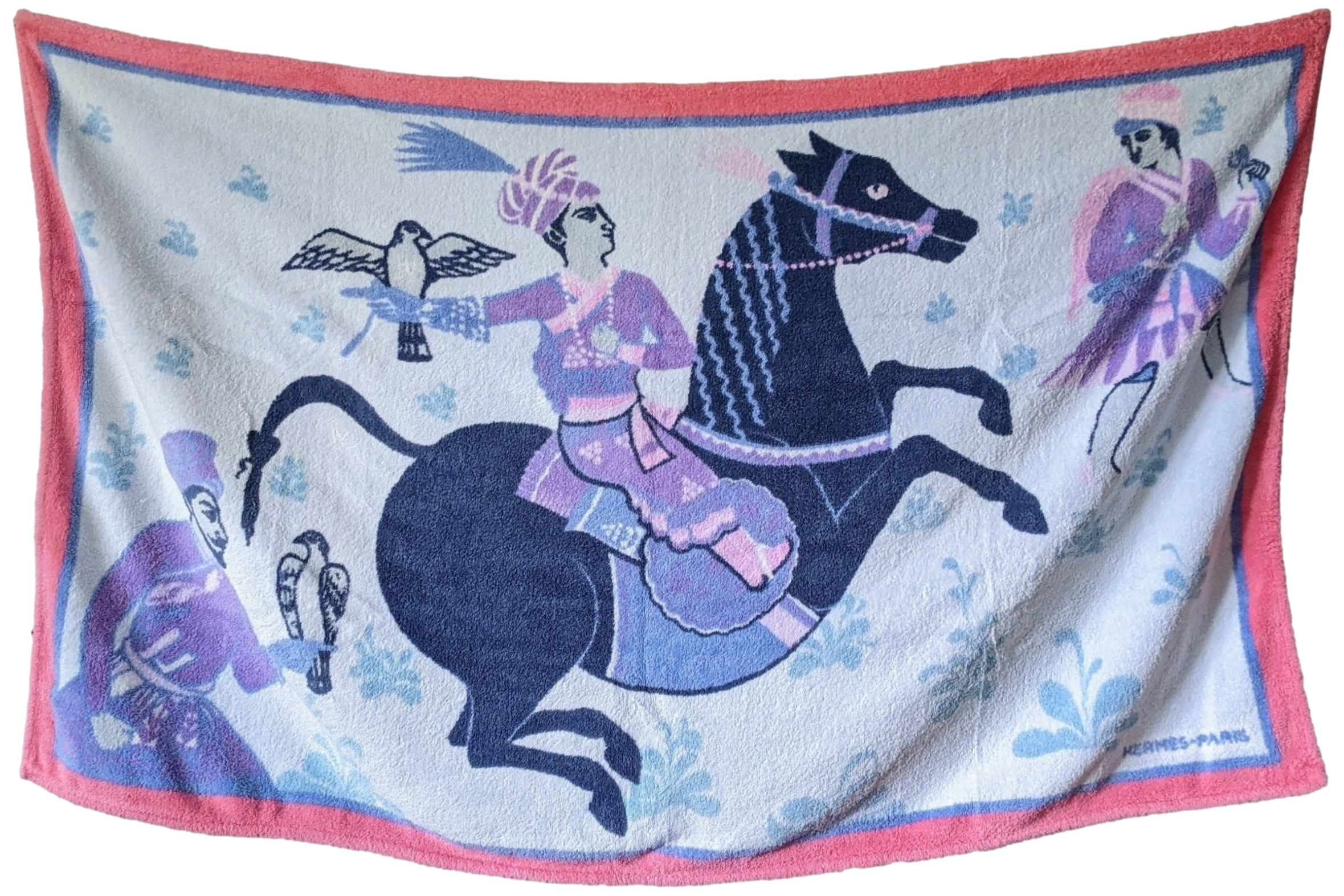 HERMES CHEVAL TURC Terry Beach Towel 90 x 150 cm