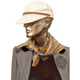 HERMES Golden Beige Chorus Stellarum by Daiske Nomura Bandana 55 x 55 cm