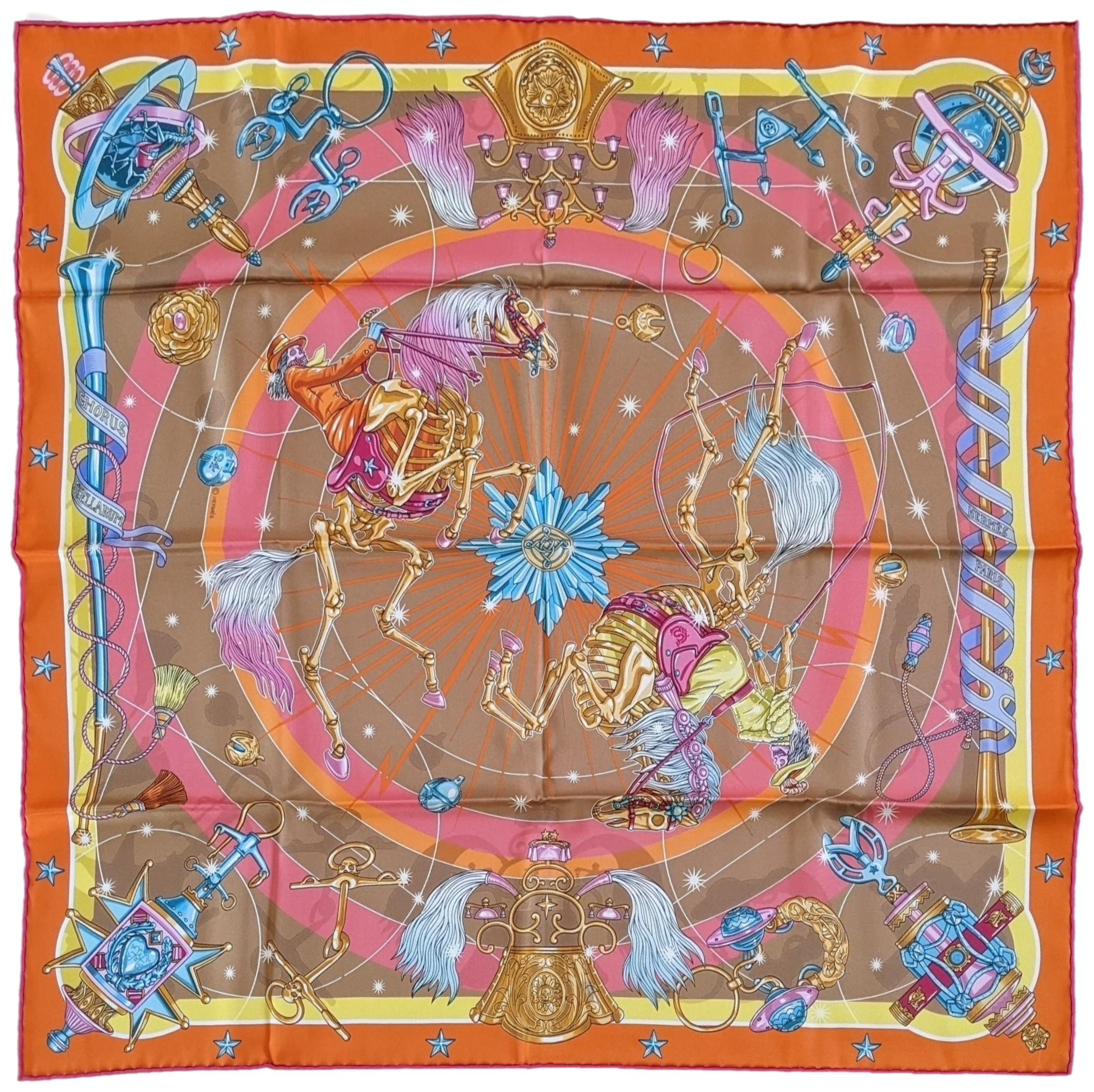 HERMES CHORUS STELLARUM (JUT22) Vintage Silk 70 x 70 cm