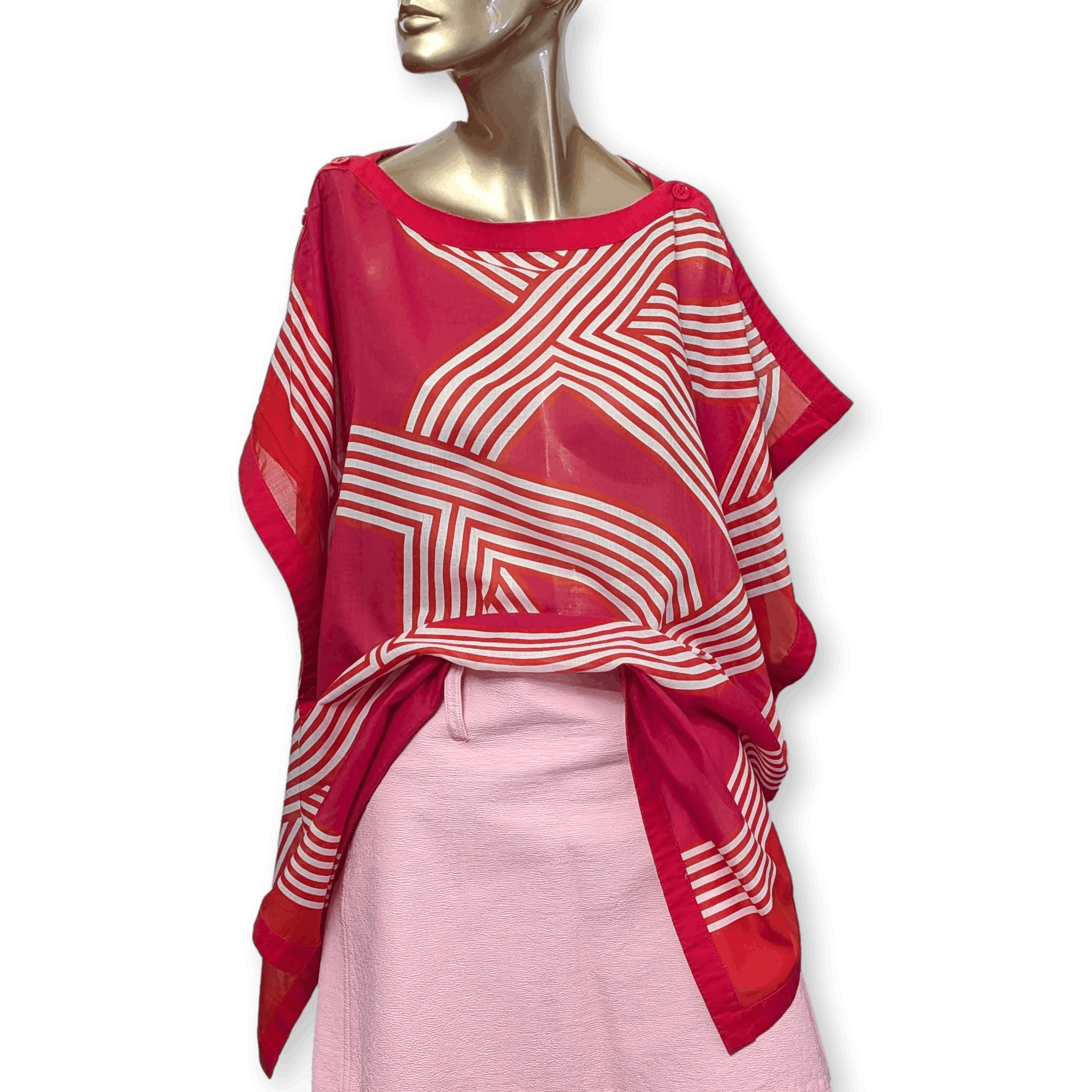 HERMES Circuit 24 Faubourg Oversized Cotton Beach Tunic Cover-Up