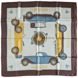 HERMES 1960s Celadon CITROEN Special & Limited Edt Twill 90 x 90 cm